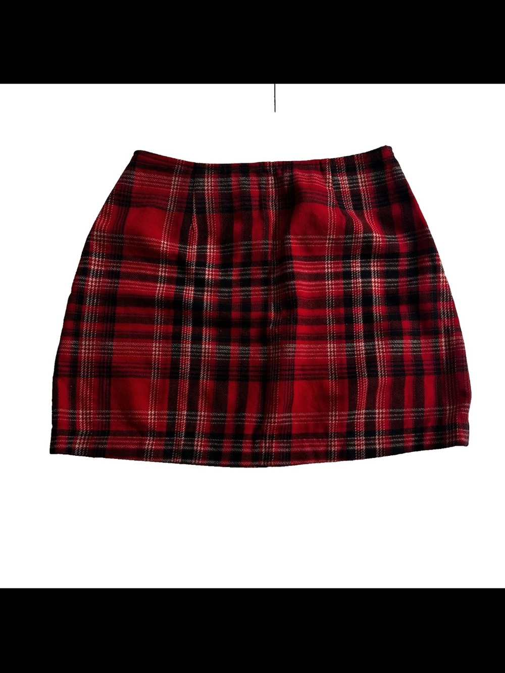 Vintage The Limited America Tartan Plaid Wool Blend Mini Skirt 6 Schoolgirl